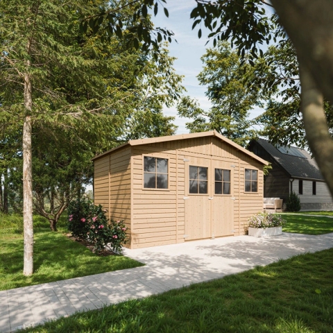 Tuinschuur tuinberging grenen 199x401x246cm