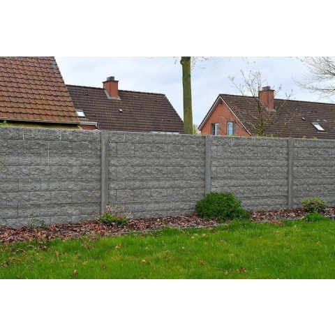 Beton schutting Rockstone dubbelzijdig 200x231cm