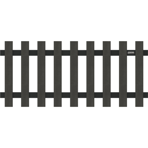 Tuinhek composiet antraciet WPC hekwerk 80x180cm