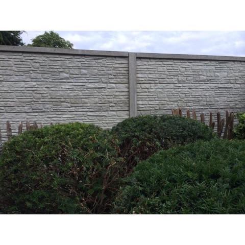 Beton schutting Mountain enkelzijdig 200x193cm