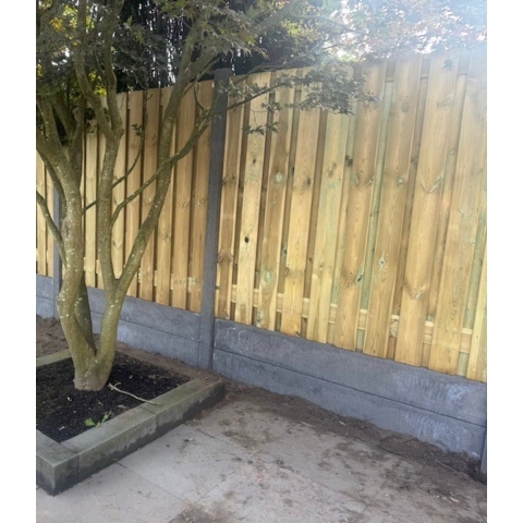 Hout beton schutting antraciet 230x190cm (per set)