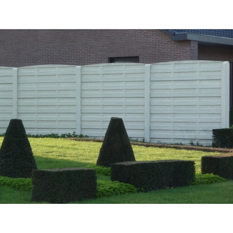 Beton schutting Woodstone dubbelzijdig 200x193cm