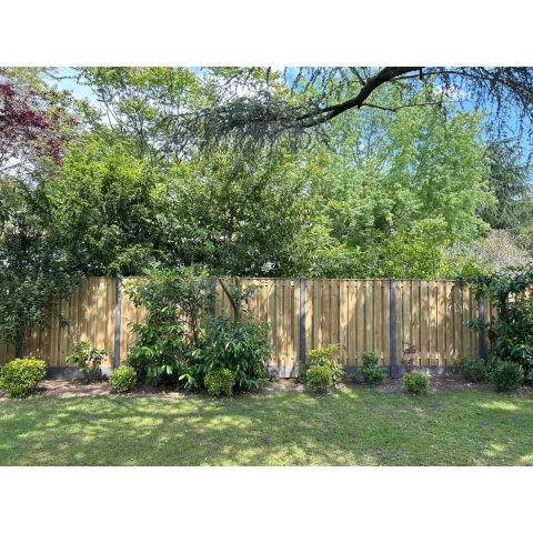 Hout beton schutting grijs 200x190cm (per set)