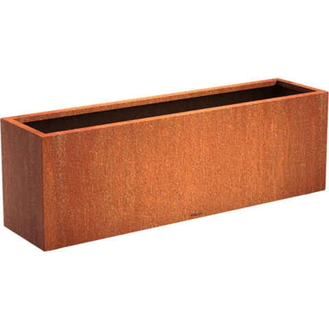 Cortenstaal plantenbak bloembak rechthoek 150x40x40cm