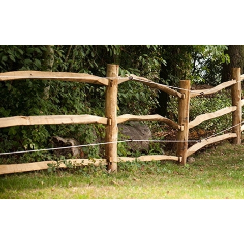 Post & Rail hekwerk 290cm klassiek kastanjehout