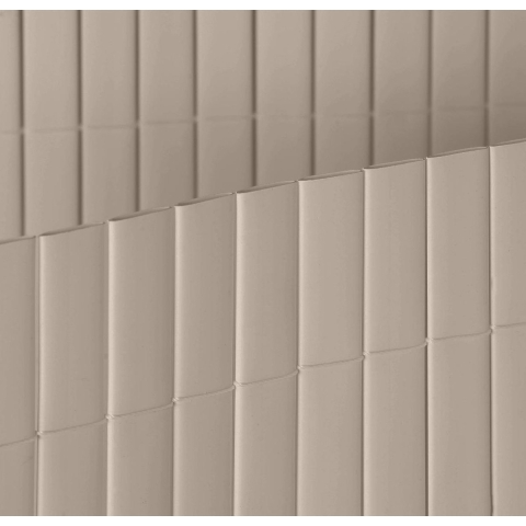 Tuinscherm PVC tuinafscheiding balkonscherm grijs 1x3m