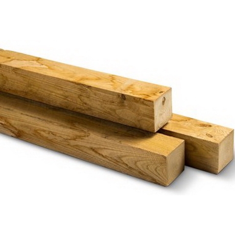 Kastanjehouten palen vierkant rustiek 8x8x250cm