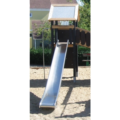 Glijbaan RVS speeltoestellen laag (platformhoogte 250cm)
