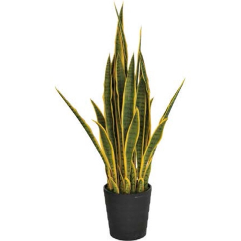 Kunstplanten Sansevieria vrouwentong 105cm bicolor