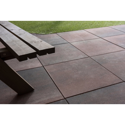 Trommelstenen of koppelstones roodzwart 10x10x6cm (m2)