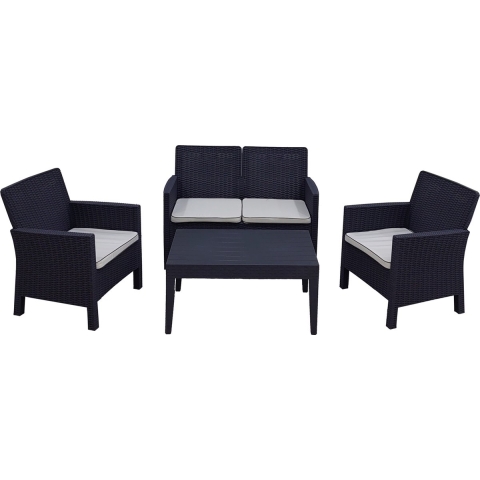 Kunststof loungeset Lova (incl. kussens)