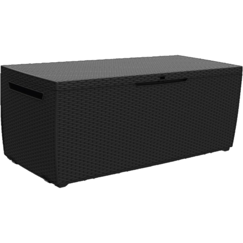 Kussenbox opbergbox antraciet 123x57x53,5cm