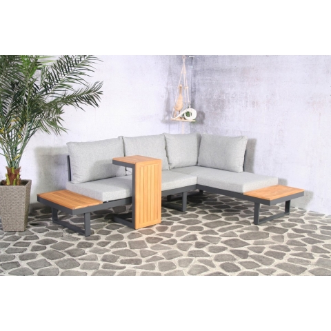 Aluminium loungeset Olympia 5 personen