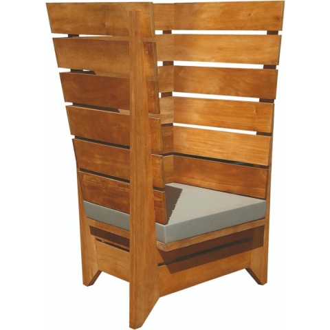 Tuinstoel hardhout hoog model 64x80x130cm