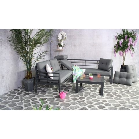 Aluminium loungeset Elba 5 personen