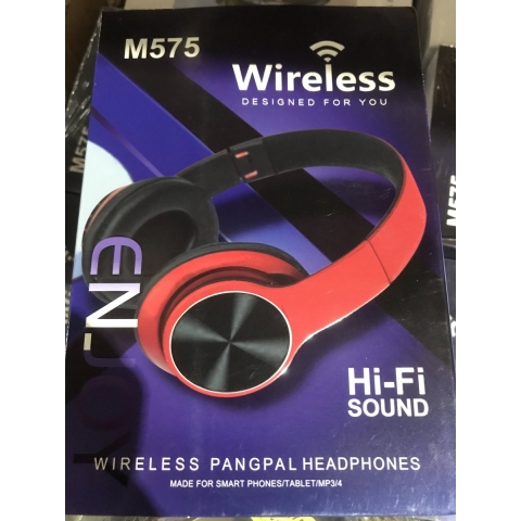 Wireless M575 Over-ear Koptelefoon (rood) - Draadloze Bluetooth Headset Met Hi-fi Geluid En Microfoon - Comfortabele Hoofdtelefoon Met Usb Oplaadkabel | Welhof; Dé Outlet Store Van De Benelux