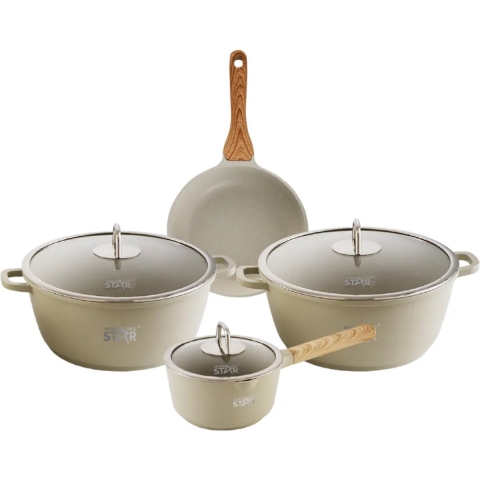 4-delige Anti-aanbak Pannenset Van Gietaluminium – Compleet Met Soeppan En Koekenpannen | Welhof; Dé Outlet Store Van De Benelux