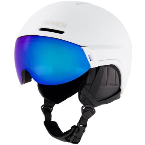 Sinner MONTBLANC VISOR skihelm wit, 50-54 cm