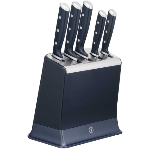 Tefal EverSharp K297S644 5-delige messenset en messenblok met geïntegreerde slijper