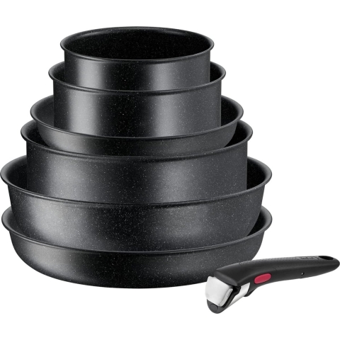 Tefal Ingenio Black Stone 7-delige set - inductie