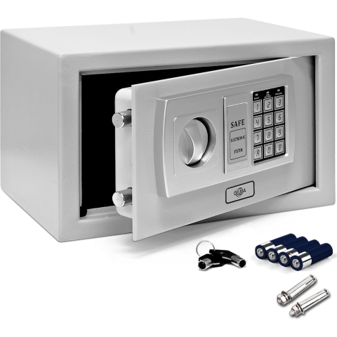 Kluis Zilver Staal 20x31x20cm Elektronisch slot