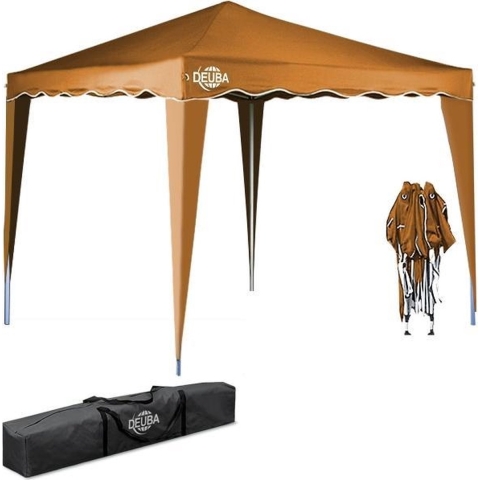 Paviljoen Capri Lichtbruin 3x3m UV-bescherming 50+