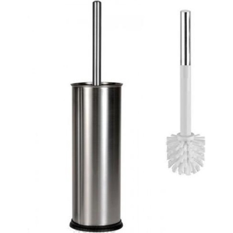 Toiletborstel met houder RVS