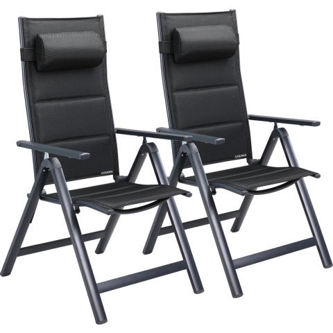 Tuinstoel Bern Premium 2 stuks Antraciet