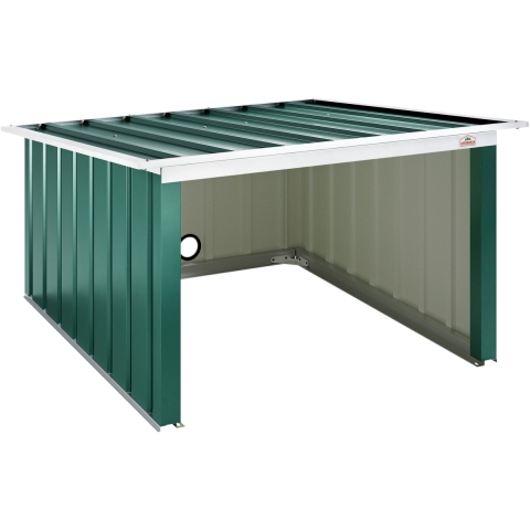 Robotmaaier Garage Groen Metaal 89x90x54cm