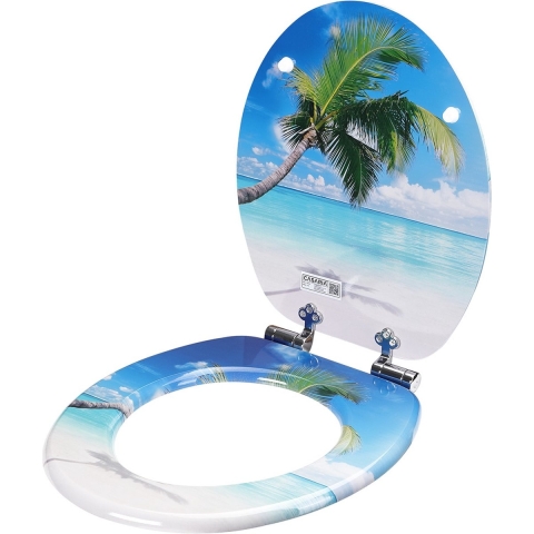 Wc-bril Sluitingsmechanisme MDF RVS Scharnieren Strand