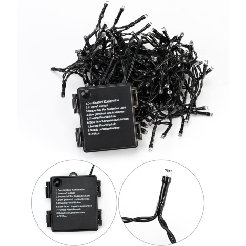 Kerstverlichting Lichtsnoer Kerst Koudwit 7m Timer