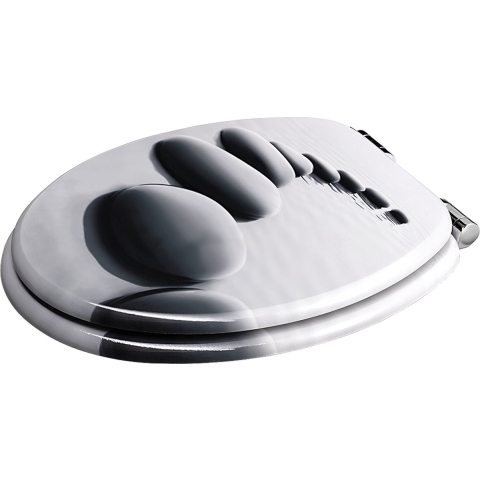 Wc-Bril met Zacht Sluitingsmechanisme Stonedesign