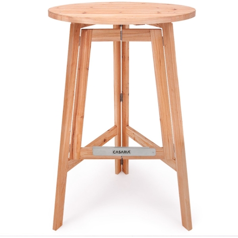 Statafel Massief Hout Ø80cm Inklapbaar