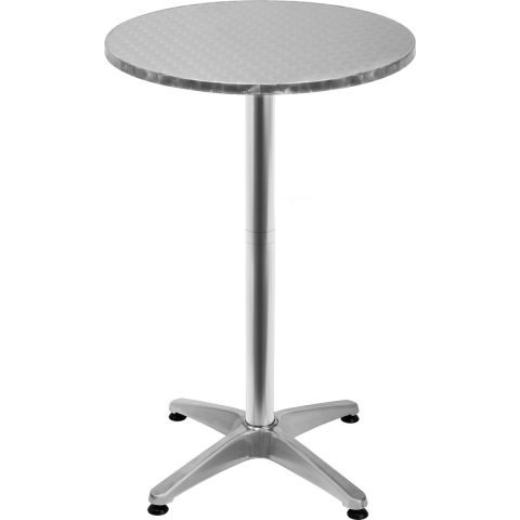 Statafel Zilver RVS/Aluminium Ø60cm