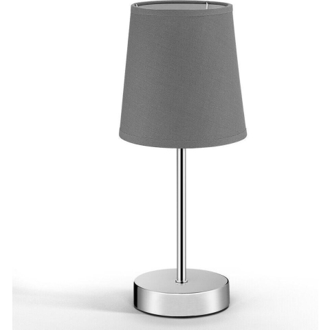 Tafellamp Grijs RVS 32x10x10cm E14