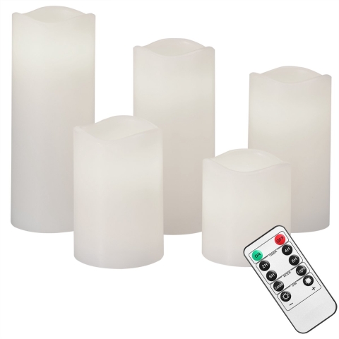 LED Kaarzen 5 stuks Was incl Afstandsbediening