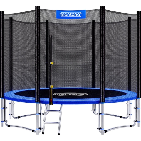 Trampoline Blauw Ø427cm incl Veiligheidsnet & Ladder
