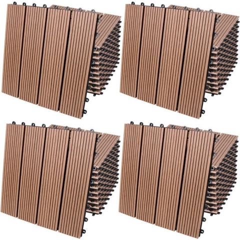 Tegels 44 stuks Klassiek Terracotta WPC 30x30cm