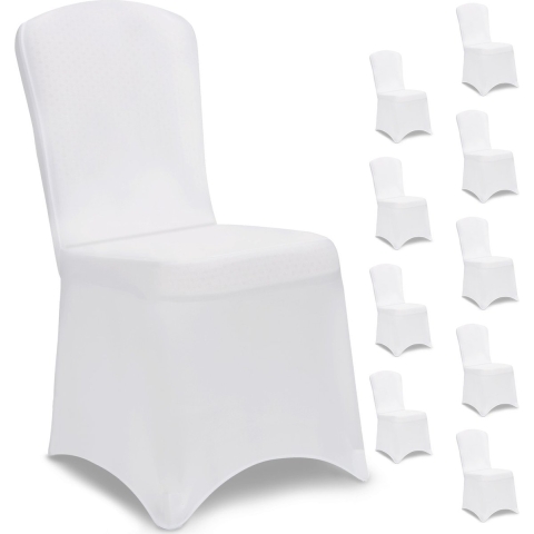 Stoelhoes set van 10 wit