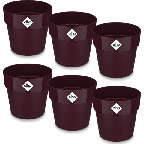 Bloempot set van 6 moerbei 18x17cm 29L