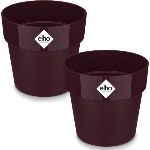 Bloempot set van 2 moerbei 30x27cm 133L