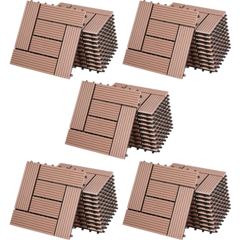 Tegels 55 stuks Mozaïek Terracotta WPC 30x30cm