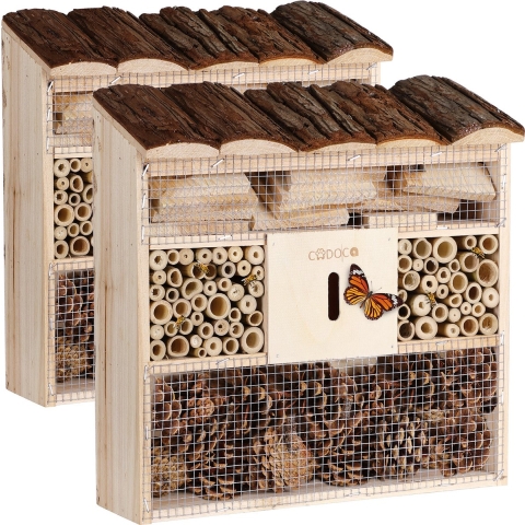 Insectenhotel nestkastje Set van 2 30,5x9,5x31cm