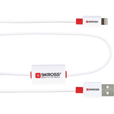 Skross Buzz Charge'n Sync Alarm USB-A 2.0 naar Lightning - 1 m