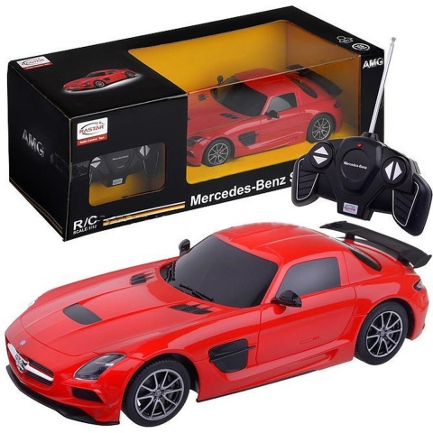 Rastar Mercedes-Benz SLS AMG 1:18 op afstand bestuurbare auto - Zilver