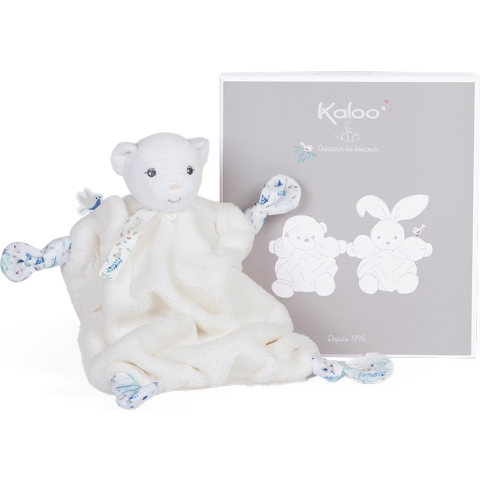 Kaloo Pluim Doudou Beer Crème Teddybeer - 22cm