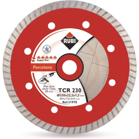 Rubi 31973 Diamantzaagblad Voor Droogzagen - 125 X 22,2mm - Tegels