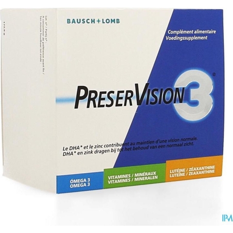 Bausch &amp; Lomb Preservision 3 180 Capsules