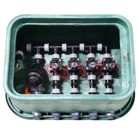 Rain Bird B.10.666 Voorgemonteerde Kleppendoos - 4 Kleppen