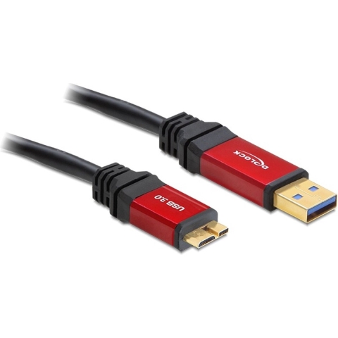 Delock 82762 Kabel USB 3.0 Type-A male > USB 3.0 Type Micro-B male 3 m Premium
